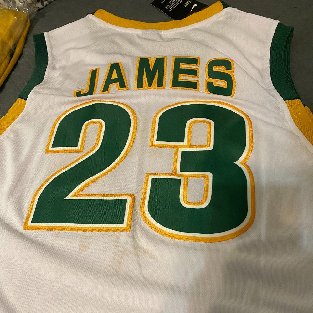 Lebron James High School Irish Jersey - Picture 2 of 3